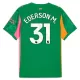 Koszulka Bramkarska Manchester City Ederson M. 31 25/26 Zielony Koszulka Bramkarska Manchester City Ederson M. 31 25/26 Zielony