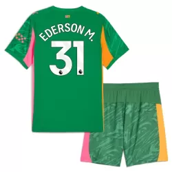 Koszulka Bramkarska Manchester City Ederson M. 31 25/26 Zielony Dziecięca Koszulka Bramkarska Manchester City Ederson M. 31 25/26 Zielony Dziecięca