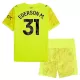 Koszulka Bramkarska Manchester City Ederson M. 31 25/26 Żółty Dziecięca Koszulka Bramkarska Manchester City Ederson M. 31 25/26 Żółty Dziecięca