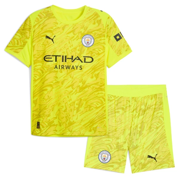 Koszulka Bramkarska Manchester City Ederson M. 31 25/26 Żółty Dziecięca