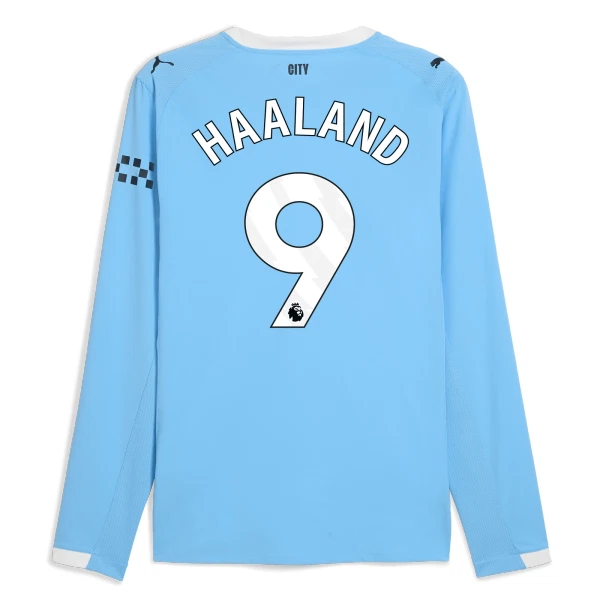 Koszulka Manchester City Haaland 9 25/26 Domowa Długi Rękaw Koszulka Manchester City Haaland 9 25/26 Domowa Długi Rękaw