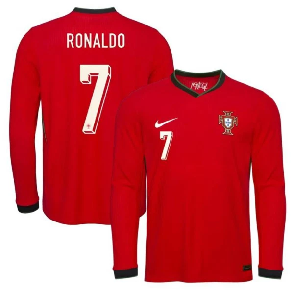Koszulka Portugalia Ronaldo 7 2025 Domowa Długi Rękaw