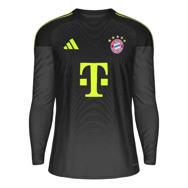 Koszulka Bramkarska FC Bayern Monachium 25/26 Czarny Długi Rękaw Koszulka Bramkarska FC Bayern Monachium 25/26 Czarny Długi Rękaw