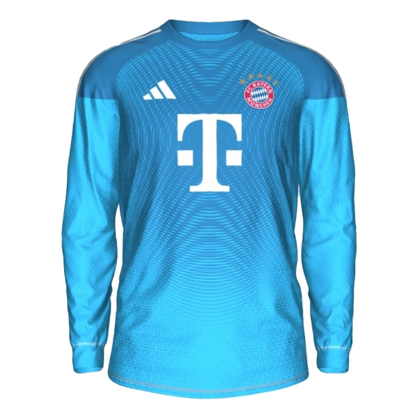 Koszulka Bramkarska FC Bayern Monachium 25/26 Niebieski Długi Rękaw Koszulka Bramkarska FC Bayern Monachium 25/26 Niebieski Długi Rękaw