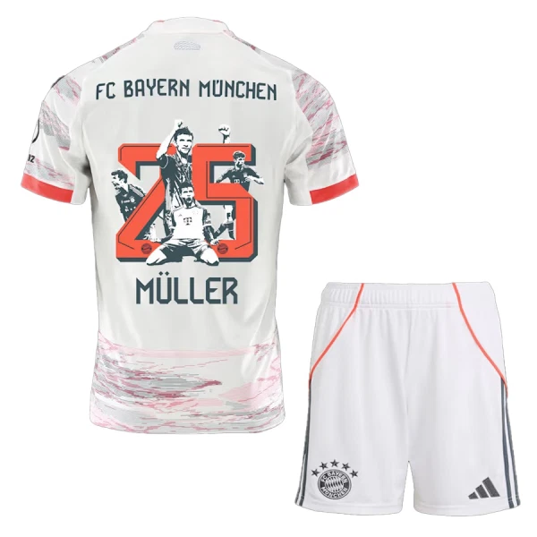 Koszulka FC Bayern Monachium Thomas Müller 25 25/26 Wyjazdowa Dziecięca - Specjalny Koszulka FC Bayern Monachium Thomas Müller 25 25/26 Wyjazdowa Dziecięca - Specjalny