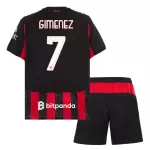 Koszulka AC Milan Gimenez 7 25/26 Domowa Dziecięca