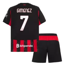 Koszulka AC Milan Gimenez 7 25/26 Domowa Dziecięca Koszulka AC Milan Gimenez 7 25/26 Domowa Dziecięca