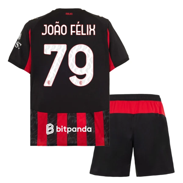 Koszulka AC Milan João Félix 79 25/26 Domowa Dziecięca Koszulka AC Milan João Félix 79 25/26 Domowa Dziecięca