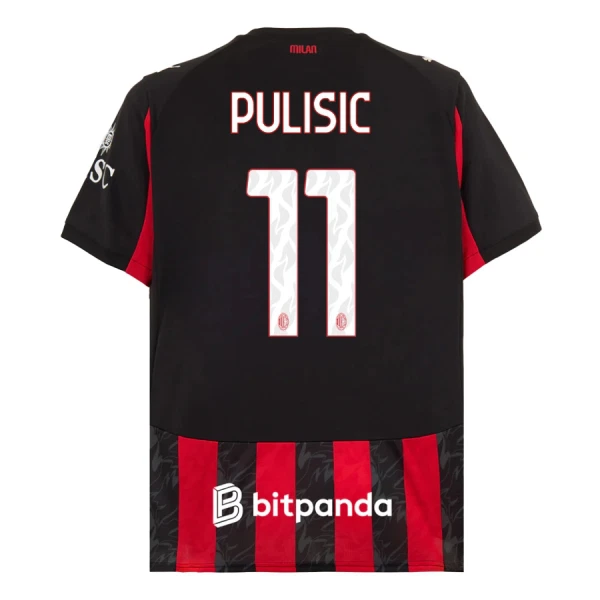 Koszulka AC Milan Pulisic 11 25/26 Domowa Koszulka AC Milan Pulisic 11 25/26 Domowa