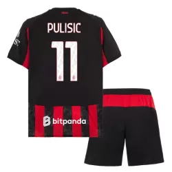 Koszulka AC Milan Pulisic 11 25/26 Domowa Dziecięca Koszulka AC Milan Pulisic 11 25/26 Domowa Dziecięca