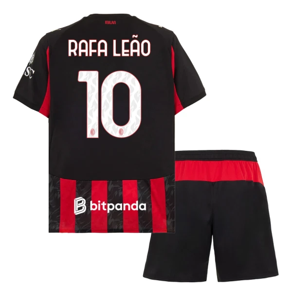 Koszulka AC Milan Rafael Leão 10 25/26 Domowa Dziecięca Koszulka AC Milan Rafael Leão 10 25/26 Domowa Dziecięca