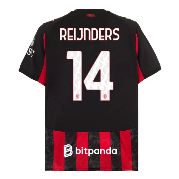 Koszulka AC Milan Reijnders 14 25/26 Domowa Koszulka AC Milan Reijnders 14 25/26 Domowa