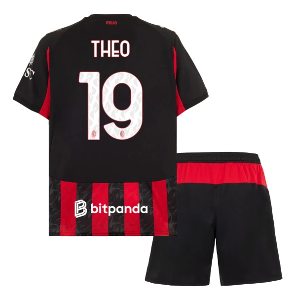Koszulka AC Milan Theo 19 25/26 Domowa Dziecięca