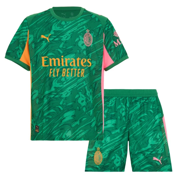 Koszulka Bramkarska AC Milan 25/26 Zielony Dziecięca Koszulka Bramkarska AC Milan 25/26 Zielony Dziecięca