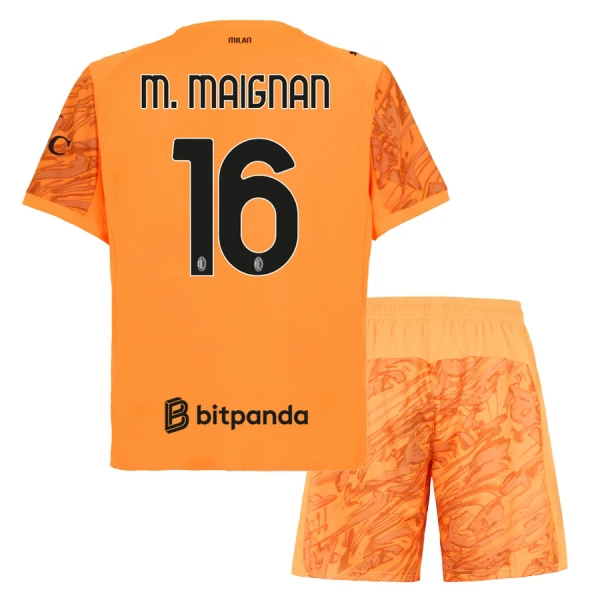 Koszulka Bramkarska AC Milan M. Maignan 16 25/26 Pomarańczowy Dziecięca Koszulka Bramkarska AC Milan M. Maignan 16 25/26 Pomarańczowy Dziecięca