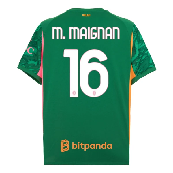 Koszulka Bramkarska AC Milan M. Maignan 16 25/26 Zielony Koszulka Bramkarska AC Milan M. Maignan 16 25/26 Zielony