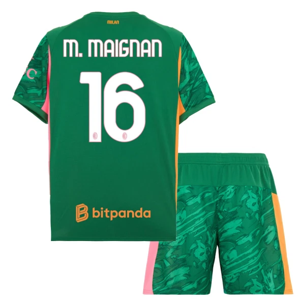 Koszulka Bramkarska AC Milan M. Maignan 16 25/26 Zielony Dziecięca Koszulka Bramkarska AC Milan M. Maignan 16 25/26 Zielony Dziecięca