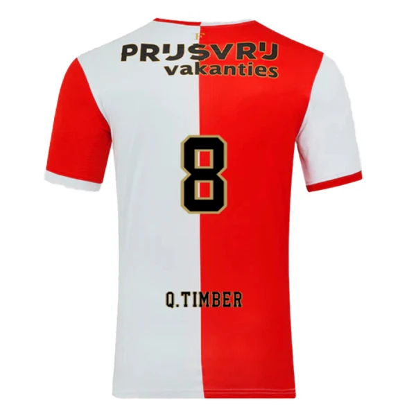 Koszulka Feyenoord Rotterdam Q. Timber 8 25/26 Domowa Koszulka Feyenoord Rotterdam Q. Timber 8 25/26 Domowa