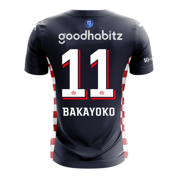 Koszulka PSV Eindhoven Bakayoyo 11 25/26 Wyjazdowa Koszulka PSV Eindhoven Bakayoyo 11 25/26 Wyjazdowa