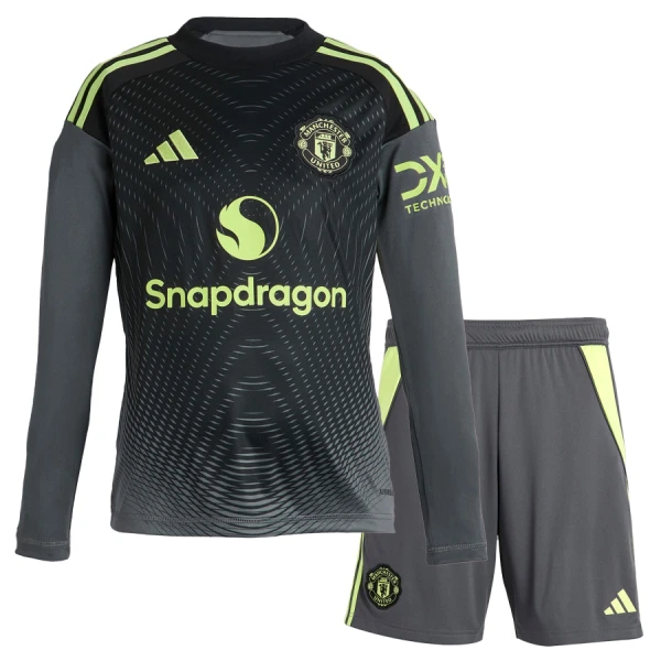 Koszulka Bramkarska Manchester United 25/26 Domowa Długi Rękaw Dziecięca Koszulka Bramkarska Manchester United 25/26 Domowa Długi Rękaw Dziecięca