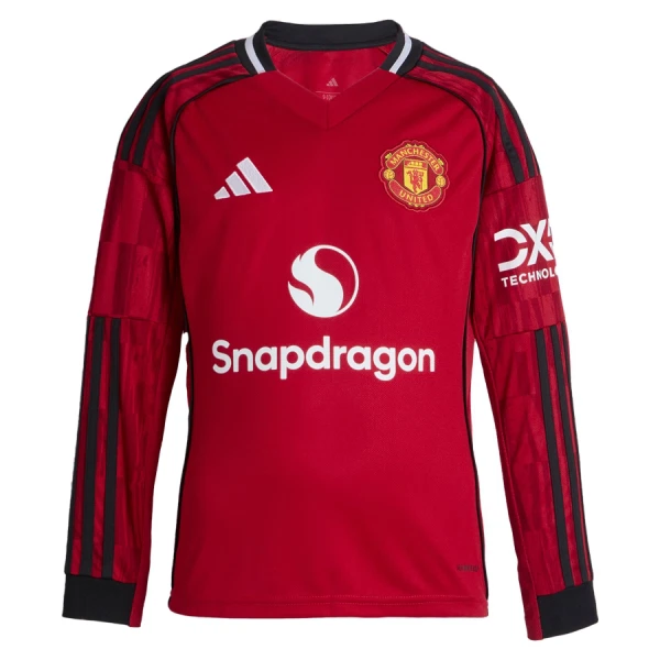 Koszulka Manchester United 25/26 Domowa Długi Rękaw Koszulka Manchester United 25/26 Domowa Długi Rękaw
