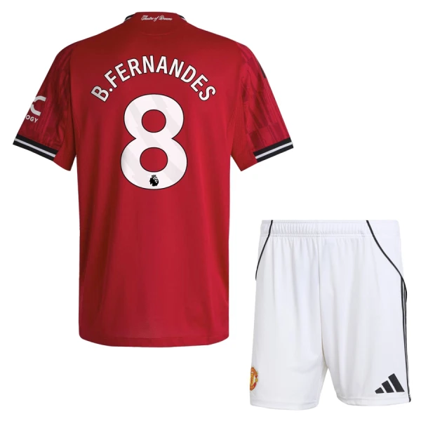 Koszulka Manchester United Bruno Fernandes 8 25/26 Domowa Dziecięca Koszulka Manchester United Bruno Fernandes 8 25/26 Domowa Dziecięca