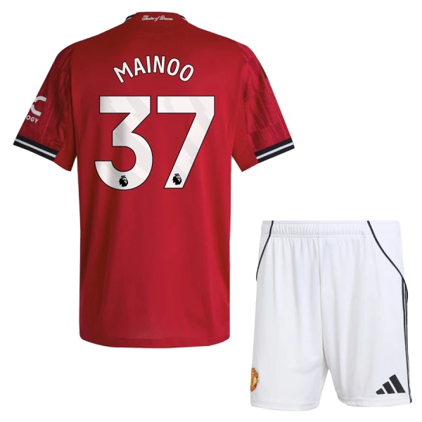 Koszulka Manchester United Mainoo 37 25/26 Domowa Dziecięca Koszulka Manchester United Mainoo 37 25/26 Domowa Dziecięca