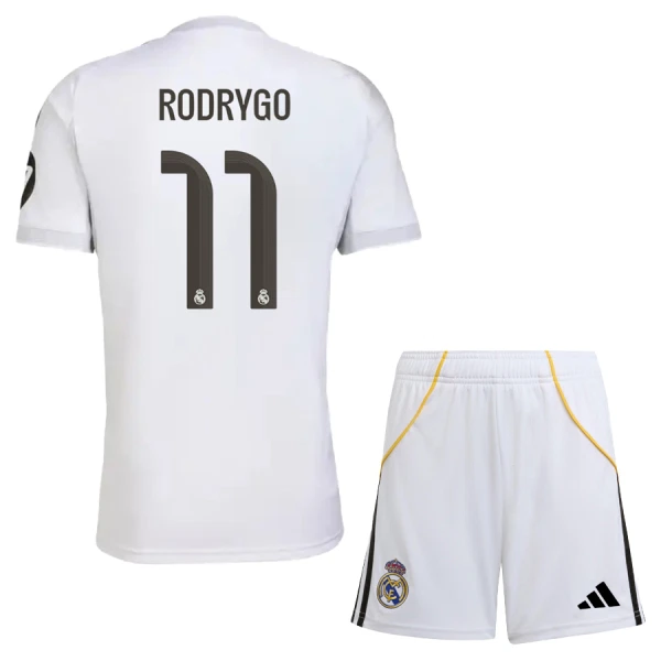 Koszulka Real Madryt Rodrygo 11 25/26 Domowa Dziecięca Koszulka Real Madryt Rodrygo 11 25/26 Domowa Dziecięca