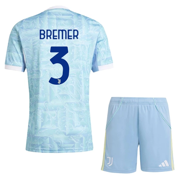 Koszulka Juventus FC Bremer 3 25/26 Wyjazdowa Dziecięca Koszulka Juventus FC Bremer 3 25/26 Wyjazdowa Dziecięca