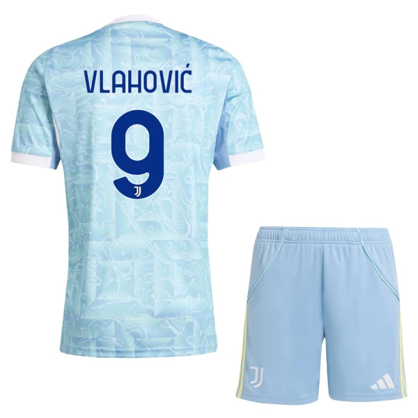 Koszulka Juventus FC Vlahovic 9 25/26 Wyjazdowa Dziecięca Koszulka Juventus FC Vlahovic 9 25/26 Wyjazdowa Dziecięca