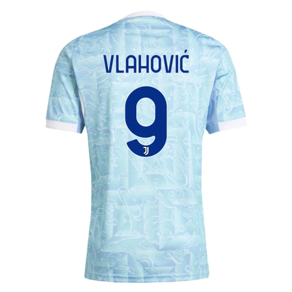 Koszulka Juventus FC Vlahovic 9 25/26 Wyjazdowa Dziecięca