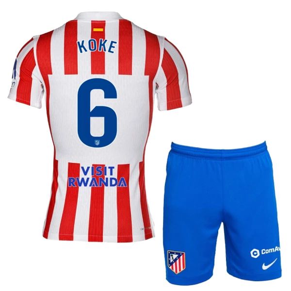 Koszulka Atlético Madryt Koke 6 25/26 Domowa Dziecięca Koszulka Atlético Madryt Koke 6 25/26 Domowa Dziecięca