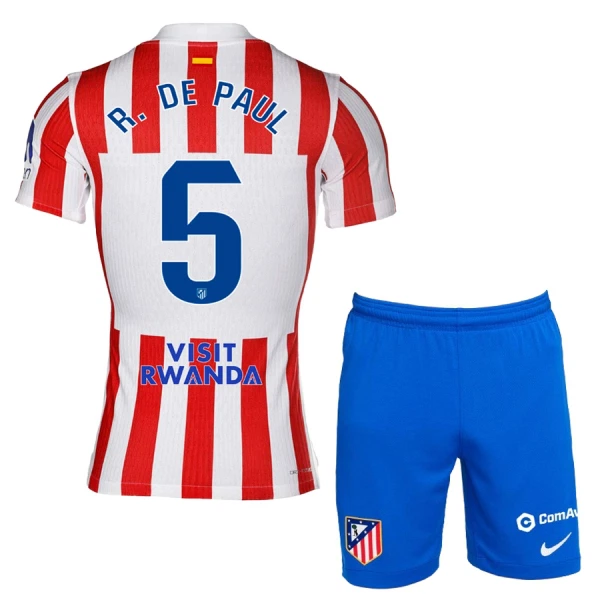 Koszulka Atlético Madryt R. De Paul 5 25/26 Domowa Dziecięca Koszulka Atlético Madryt R. De Paul 5 25/26 Domowa Dziecięca