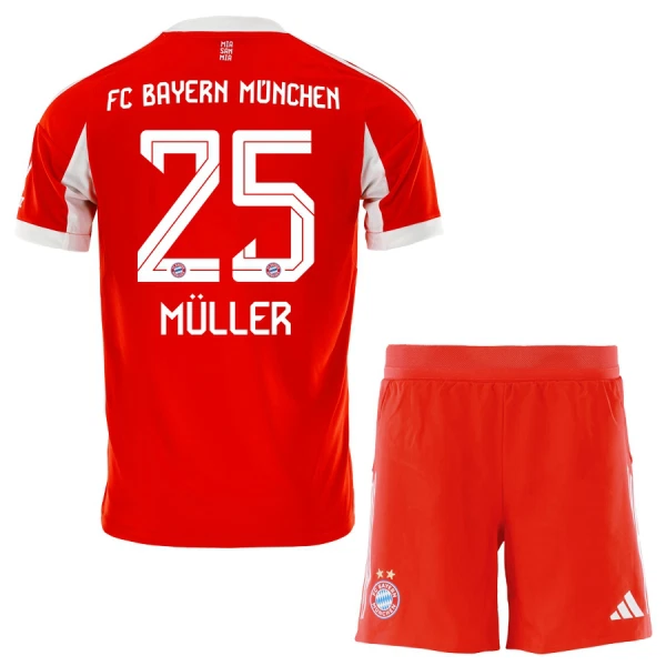 Koszulka FC Bayern Monachium Thomas Müller 25 25/26 Domowa Dziecięca Koszulka FC Bayern Monachium Thomas Müller 25 25/26 Domowa Dziecięca