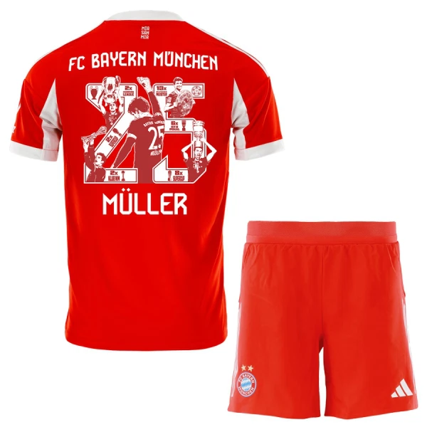 Koszulka FC Bayern Monachium Thomas Müller 25 25/26 Domowa Dziecięca - Specjalny Koszulka FC Bayern Monachium Thomas Müller 25 25/26 Domowa Dziecięca - Specjalny