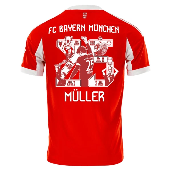 Koszulka FC Bayern Monachium Thomas Müller 25 25/26 Domowa - Specjalny Koszulka FC Bayern Monachium Thomas Müller 25 25/26 Domowa - Specjalny