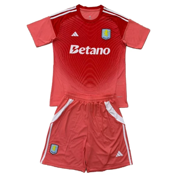 Koszulka Bramkarska Aston Villa 25/26 Czerwony Dziecięca
