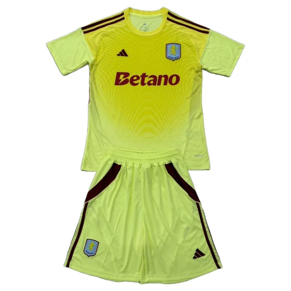 Koszulka Bramkarska Aston Villa 25/26 Żółty Dziecięca