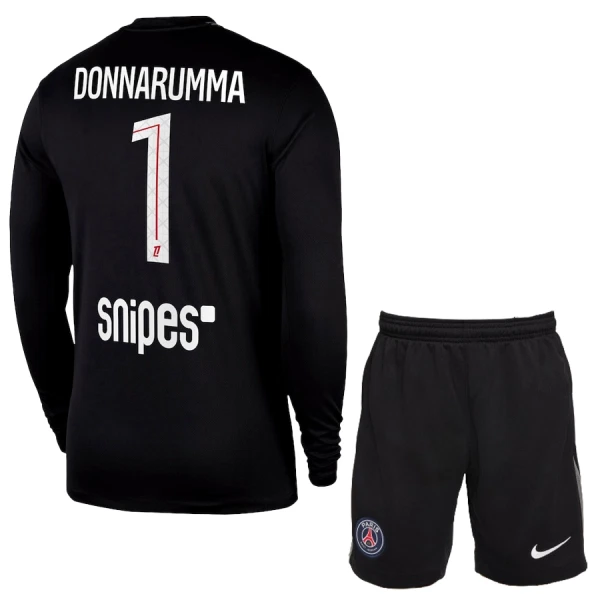 Koszulka Bramkarska Paris Saint-Germain Gianluigi Donnarumma 1 25/26 Długi Rękaw Dziecięca