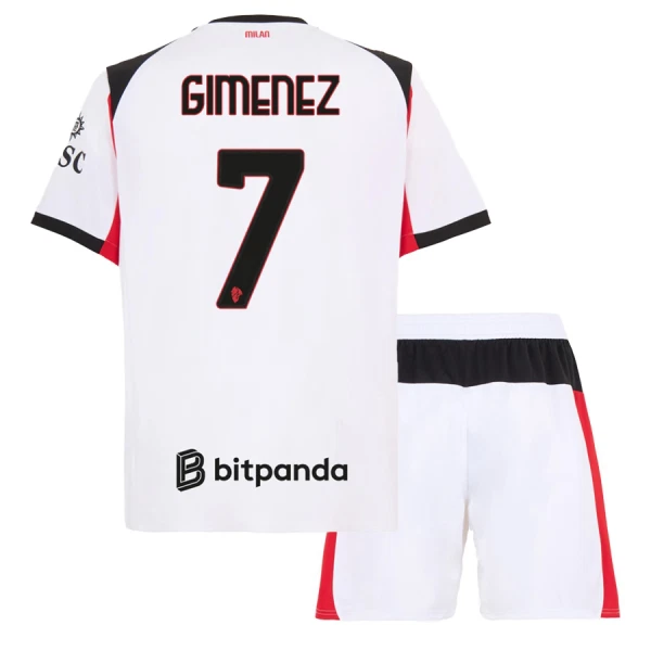 Koszulka AC Milan Gimenez 7 25/26 Wyjazdowa Dziecięca Koszulka AC Milan Gimenez 7 25/26 Wyjazdowa Dziecięca