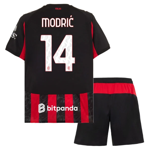 Koszulka AC Milan Modrić 14 25/26 Domowa Dziecięca Koszulka AC Milan Modrić 14 25/26 Domowa Dziecięca