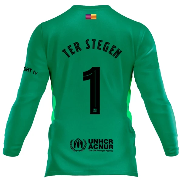 Koszulka Bramkarska FC Barcelona Ter Stegen 1 25/26 Długi Rękaw Koszulka Bramkarska FC Barcelona Ter Stegen 1 25/26 Długi Rękaw