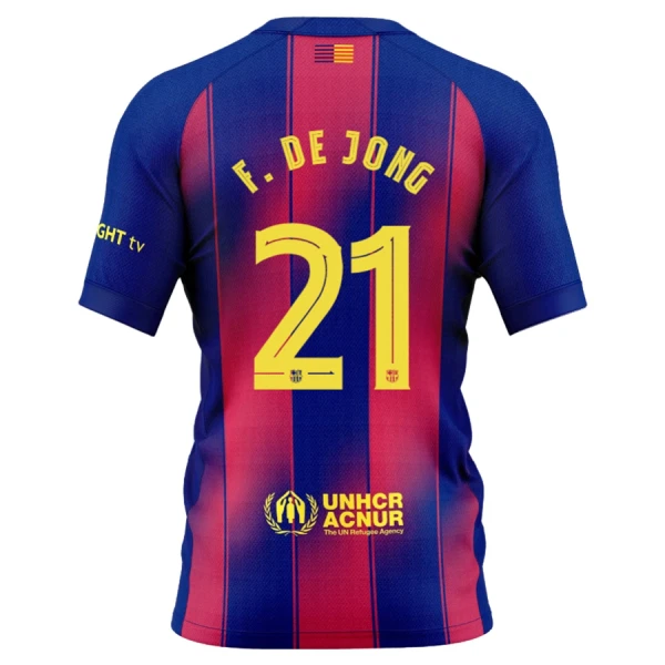 Koszulka FC Barcelona Frenkie de Jong 21 25/26 Domowa Koszulka FC Barcelona Frenkie de Jong 21 25/26 Domowa