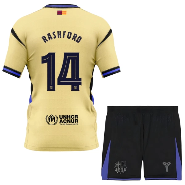 Koszulka FC Barcelona x Kobe Bryant Rashford 14 25/26 Wyjazdowa Dziecięca Koszulka FC Barcelona x Kobe Bryant Rashford 14 25/26 Wyjazdowa Dziecięca