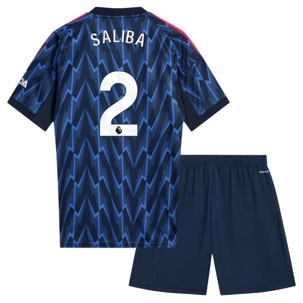 Koszulka Arsenal Saliba 2 25/26 Wyjazdowa Dziecięca Koszulka Arsenal Saliba 2 25/26 Wyjazdowa Dziecięca
