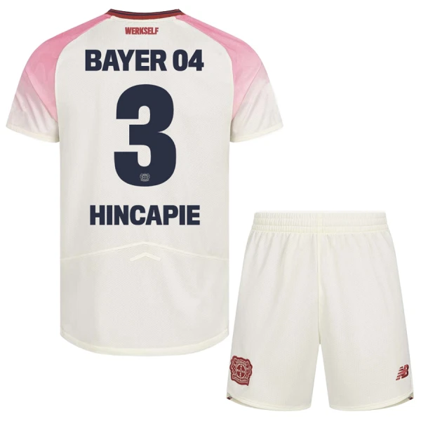 Koszulka Bayer Leverkusen Piero Hincapie 3 25/26 Wyjazdowa Dziecięca Koszulka Bayer Leverkusen Piero Hincapie 3 25/26 Wyjazdowa Dziecięca