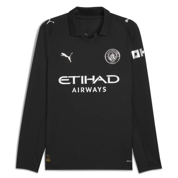 Koszulka Manchester City 25/26 Wyjazdowa Długi Rękaw Koszulka Manchester City 25/26 Wyjazdowa Długi Rękaw