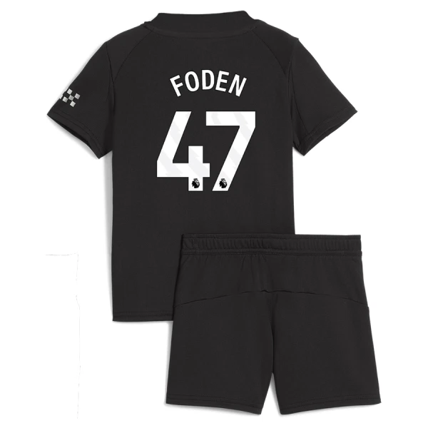 Koszulka Manchester City Foden 47 25/26 Wyjazdowa Dziecięca Koszulka Manchester City Foden 47 25/26 Wyjazdowa Dziecięca