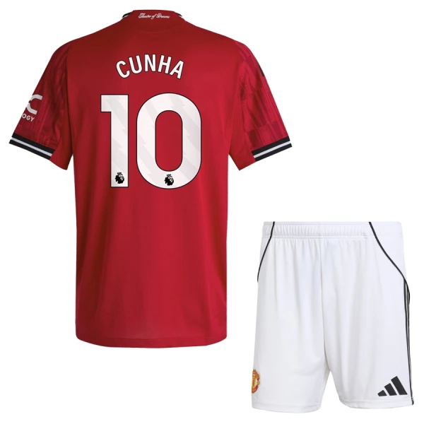 Koszulka Manchester United Cunha 10 25/26 Domowa Dziecięca Koszulka Manchester United Cunha 10 25/26 Domowa Dziecięca