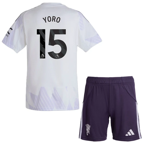 Koszulka Manchester United Yoro 15 25/26 Wyjazdowa Dziecięca Koszulka Manchester United Yoro 15 25/26 Wyjazdowa Dziecięca